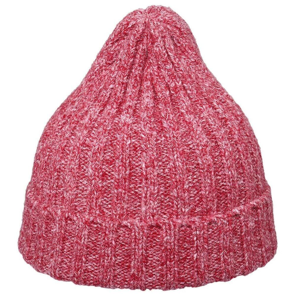6433 Cuffed Beanie Hats ,Warm Stretchy Ski Hat Knitted Slouchy Cap,Red &